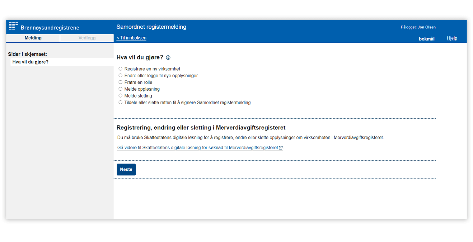 Samordnet registermelding: Alt du må vite i 2024 | Starte-AS.no